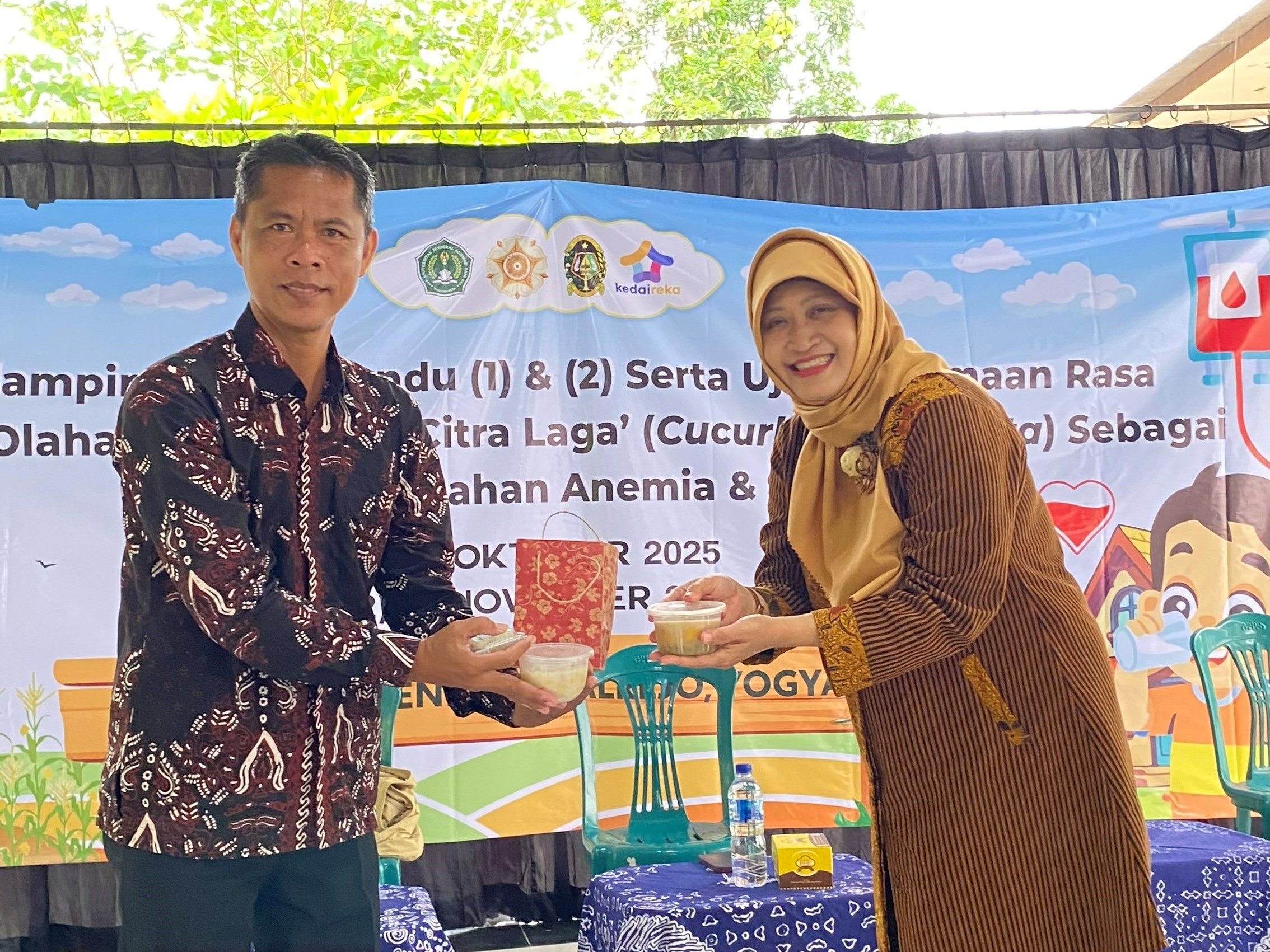 Penyerahan Simbolis Produk Olahan Labu Susu dan Bahan Mentah | Dokumentasi Pribadi