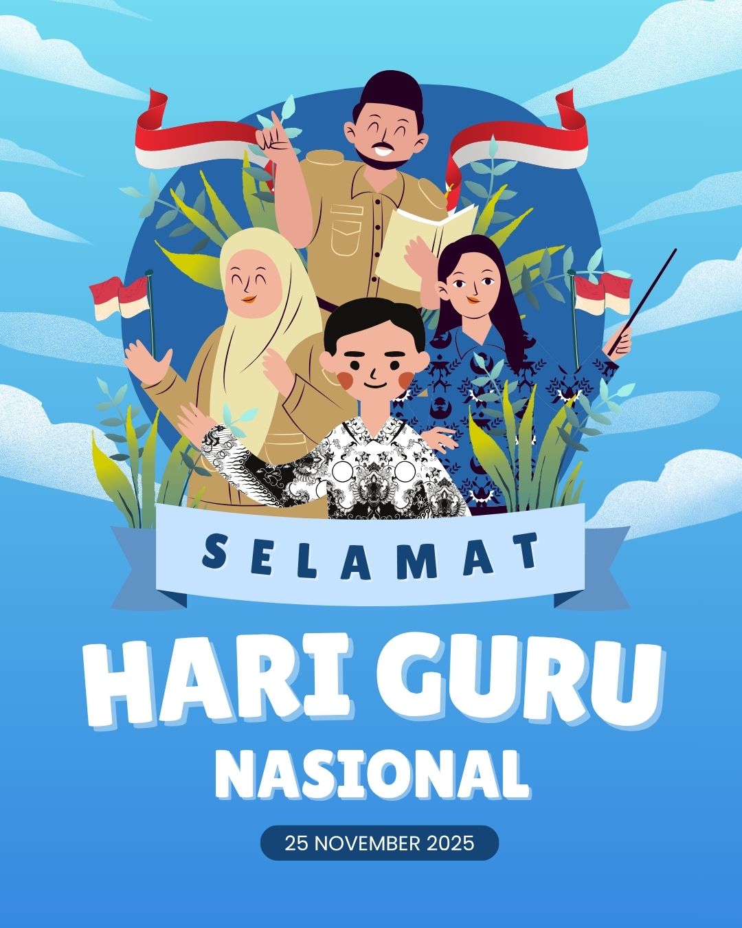 Putih Biru Ilustratif Selamat Hari Guru Putih Biru Ilustratif Selamat Hari Guru