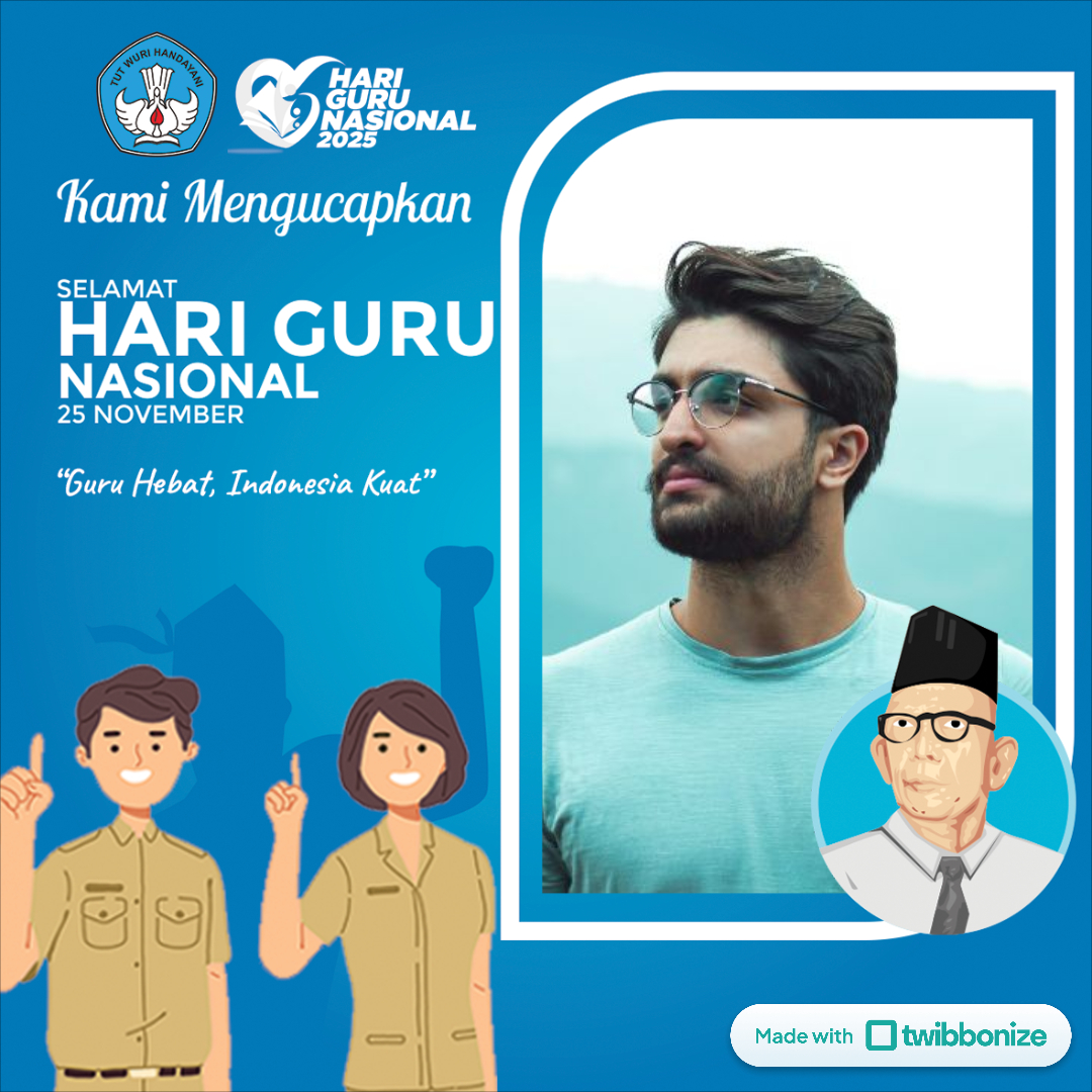 twibbon Hari Guru Nasional 2025 twibbon Hari Guru Nasional 2025