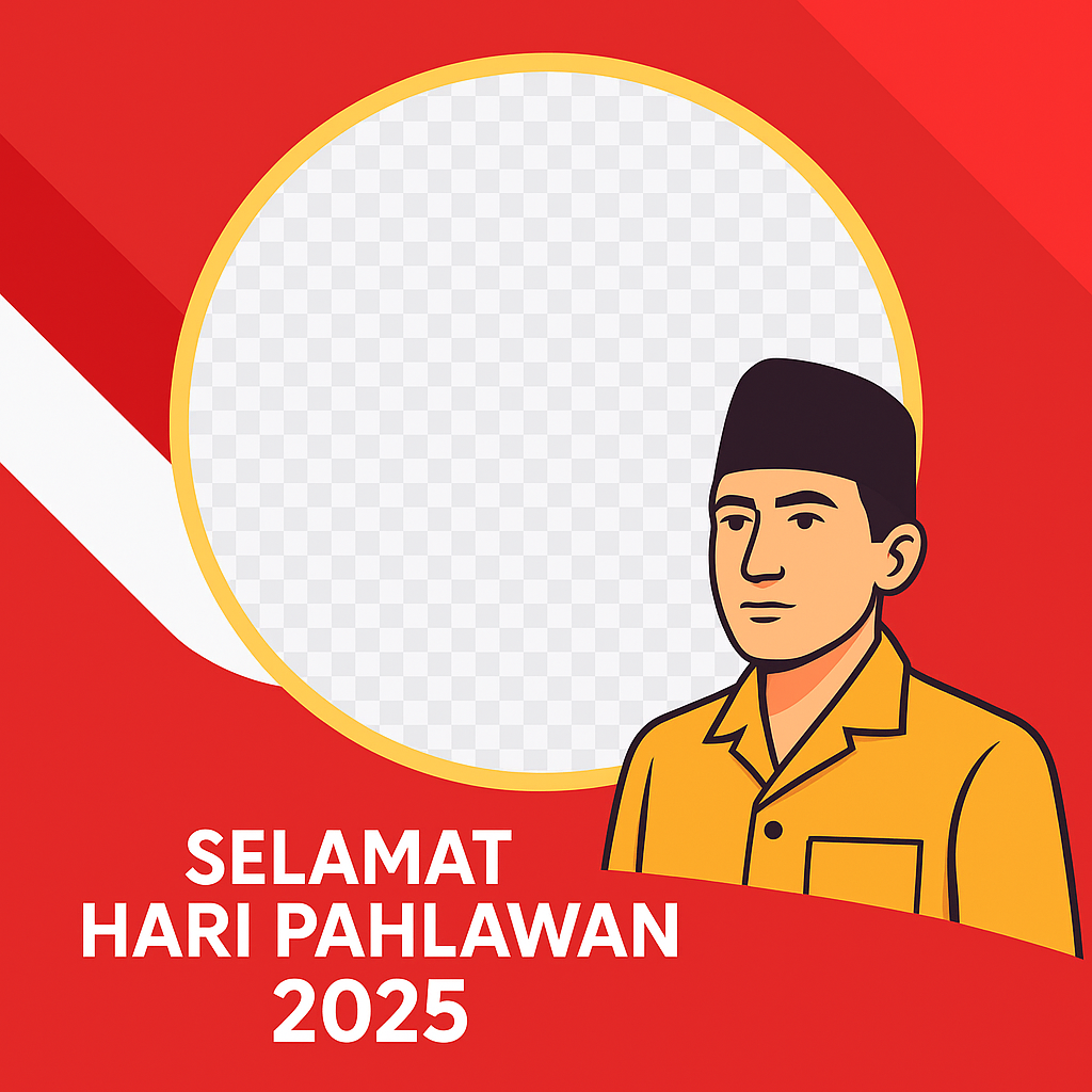Prompt AI Twibbon Hari Pahlawan 2025 Bertema Minimalis Prompt AI Twibbon Hari Pahlawan 2025 Bertema Minimalis