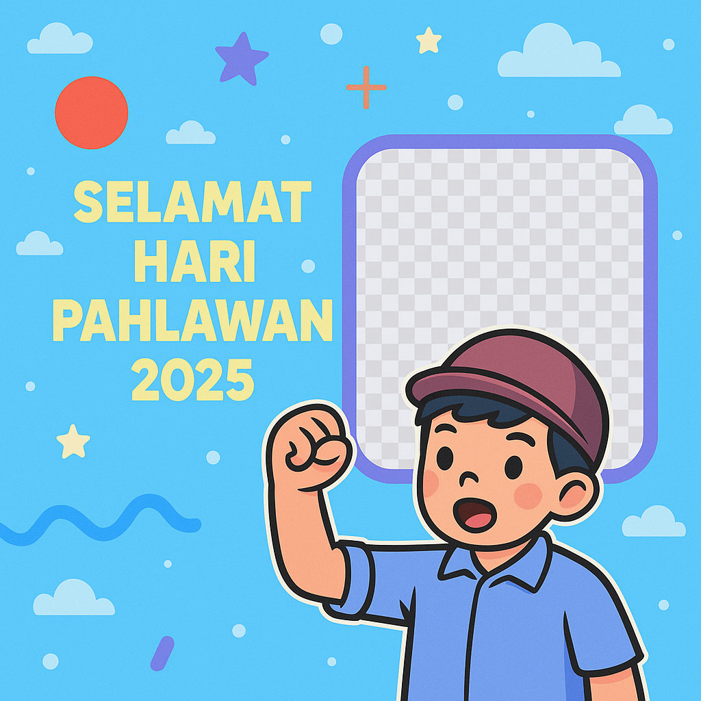 Prompt AI Twibbon Hari Pahlawan 2025 Untuk Anak-anak Prompt AI Twibbon Hari Pahlawan 2025 Untuk Anak-anak