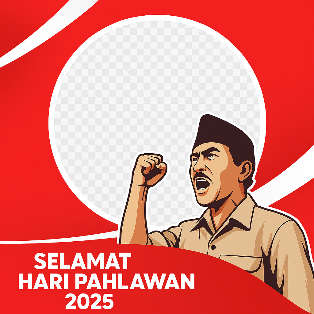 Prompt AI Twibbon Hari Pahlawan 2025 Bertema Modern Prompt AI Twibbon Hari Pahlawan 2025 Bertema Modern