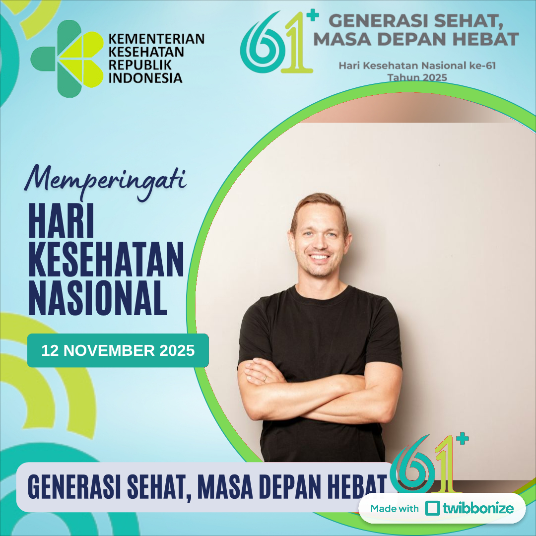 twibbon Hari Kesehatan Nasional ke-61 tahun 2025 twibbon Hari Kesehatan Nasional ke-61 tahun 2025