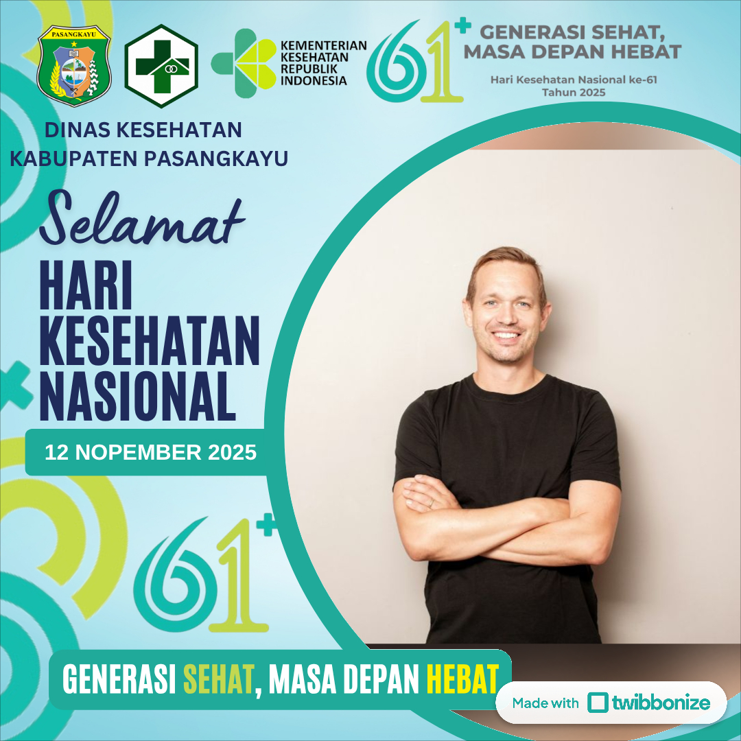 twibbon Hari Kesehatan Nasional ke-61 tahun 2025 twibbon Hari Kesehatan Nasional ke-61 tahun 2025