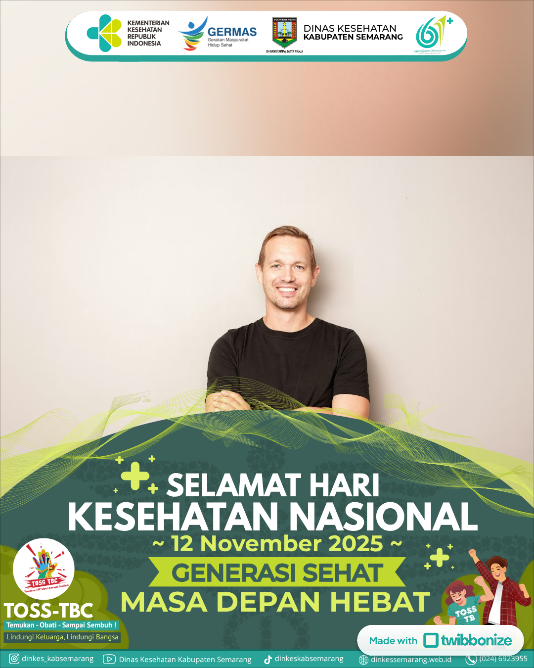 twibbon Hari Kesehatan Nasional ke-61 tahun 2025 twibbon Hari Kesehatan Nasional ke-61 tahun 2025