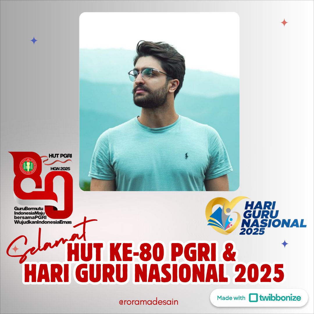 twibbon HUT ke-80 PGRI tahun 2025 twibbon HUT ke-80 PGRI tahun 2025