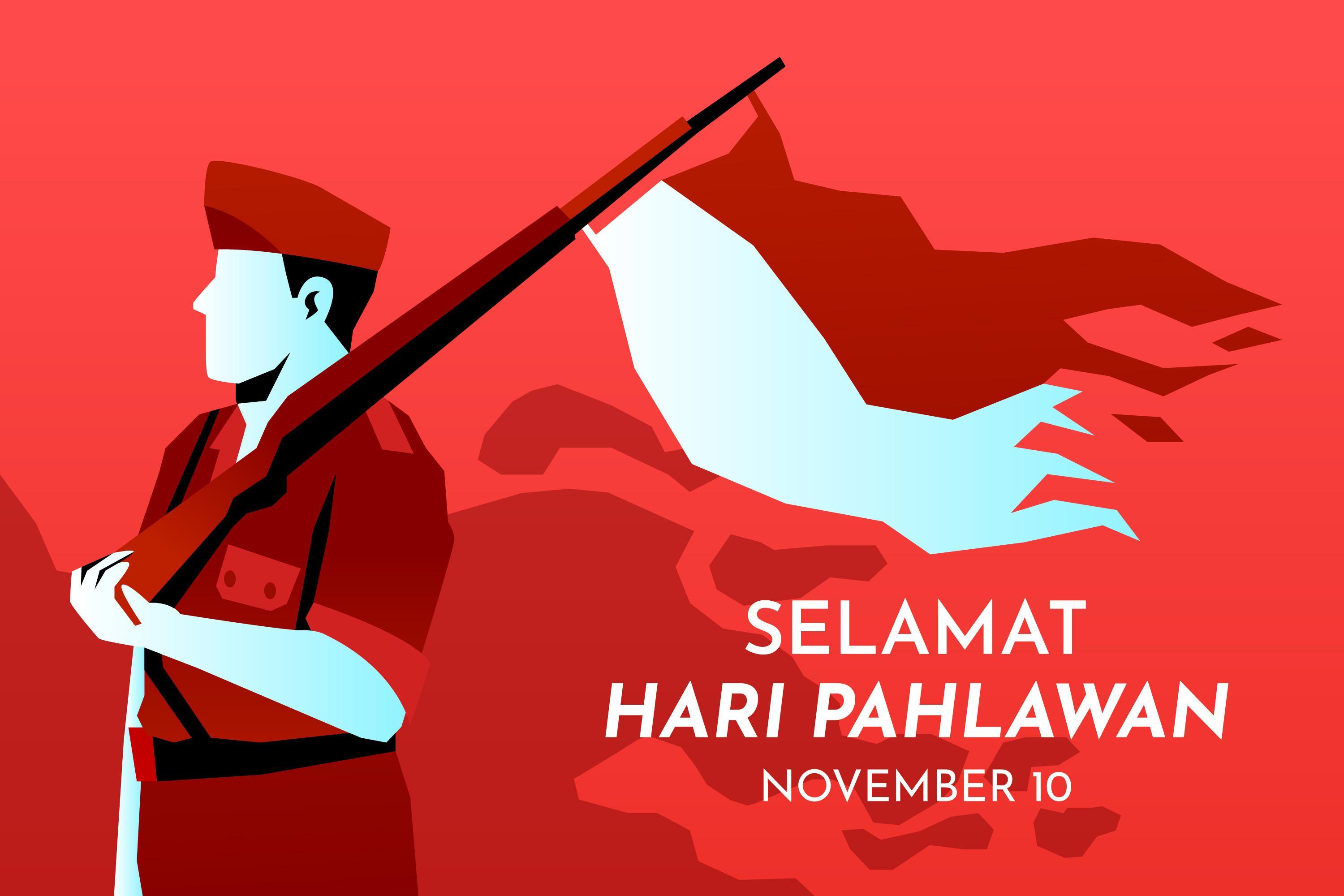 Desain Spanduk/Banner Hari Pahlawan Nasional 2025 Nuansa Merah Putih | Sumber: Freepik Desain Spanduk/Banner Hari Pahlawan Nasional 2025 Nuansa Merah Putih | Sumber: Freepik