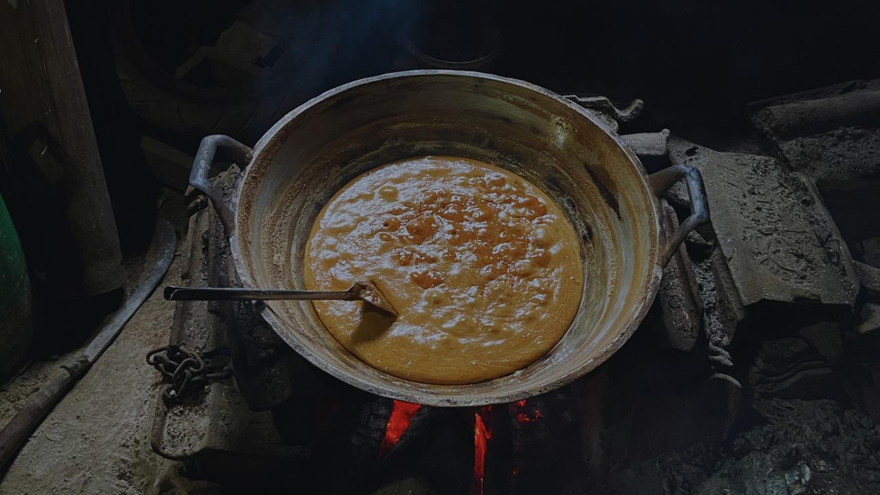 Ilustrasi pembuatan gula aren musang. Foto: Desa Budaya Cibaliung