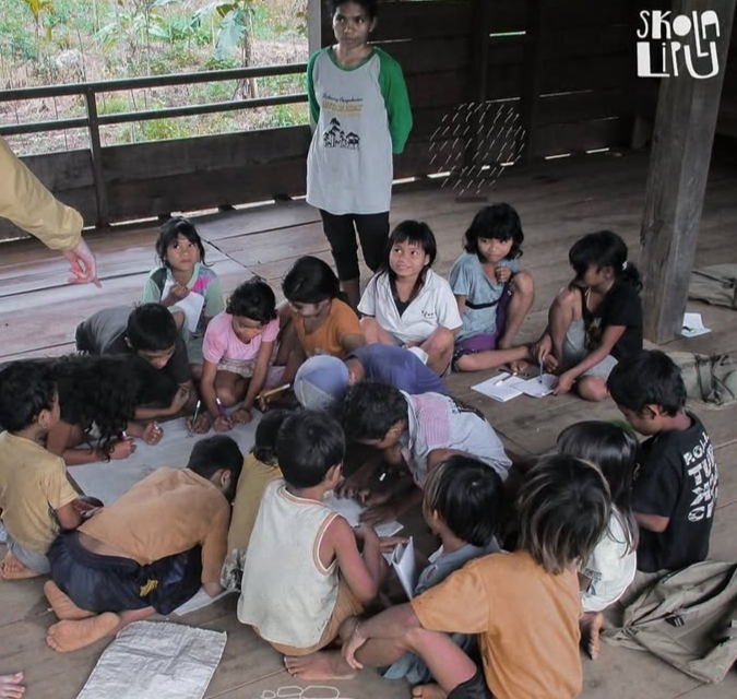 Proses Pembelajaran di Skola Lipu Pedalaman Sulawesi Tengah | Foto: Instagram/skolalipu