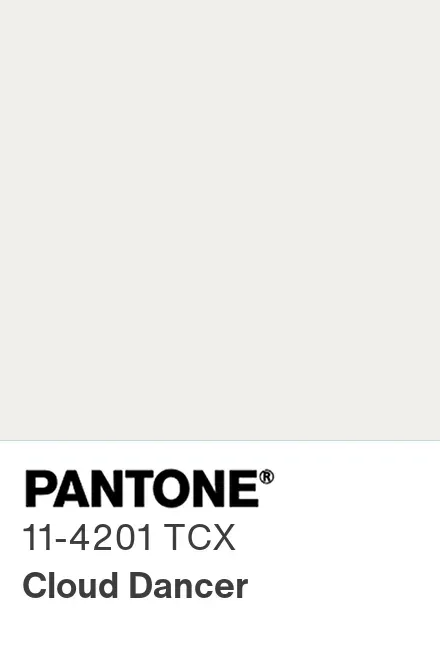 pantone color of the year 2025 - cloud dancer