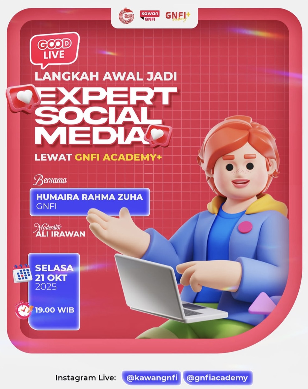 Kelas Menulis Instagram Live