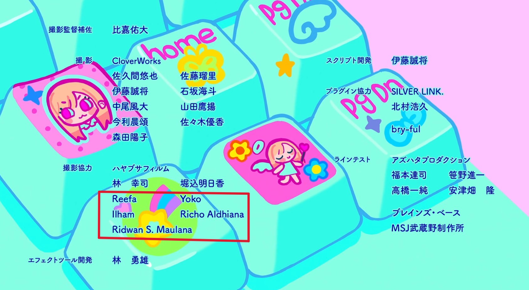 Ditampilkan nama animator Jiva Animation di Sono Bisque Doll wa Koi wo Suru Season 2