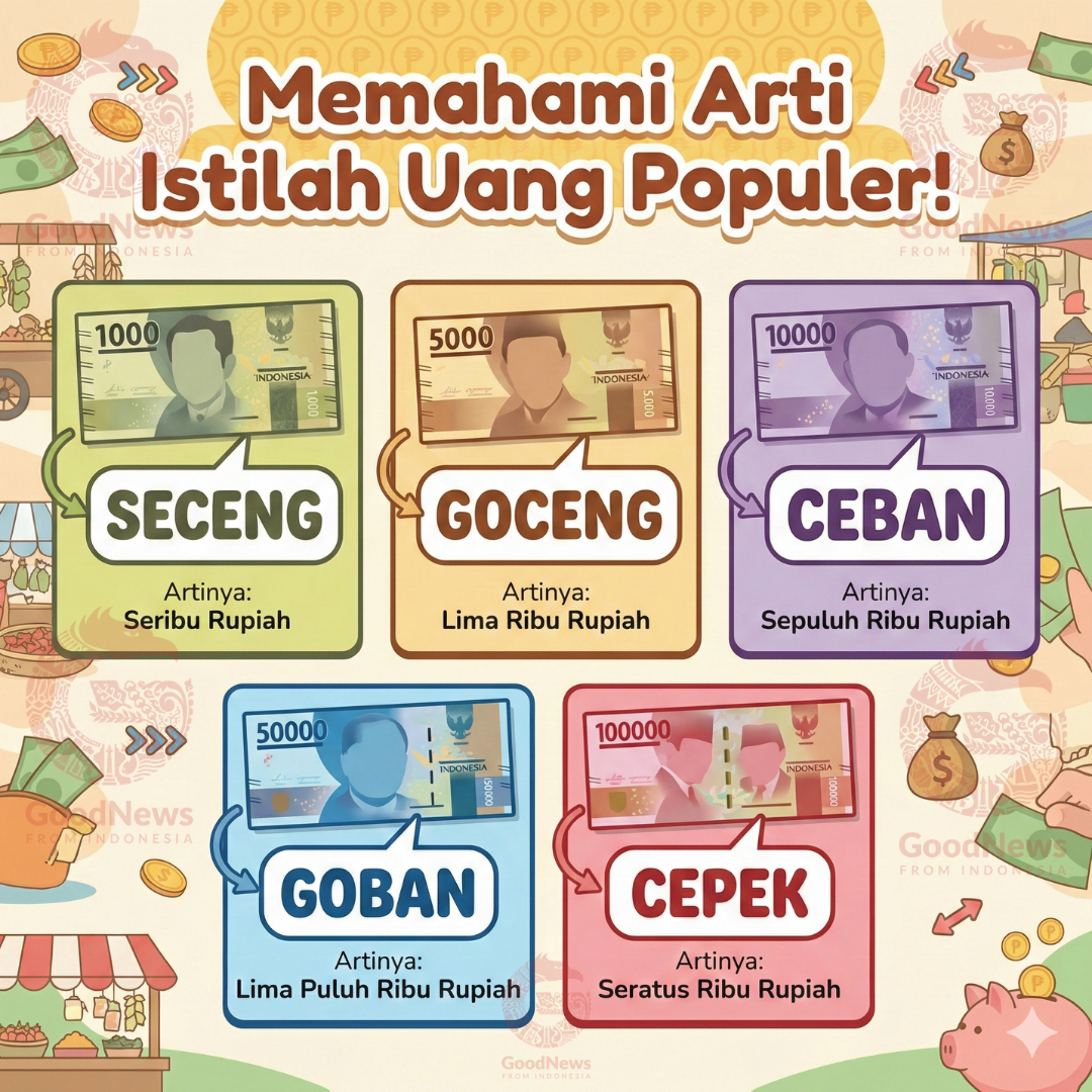 Gopek, Goceng, Ceban, Goban, dan Gocap Berapa Rupiah