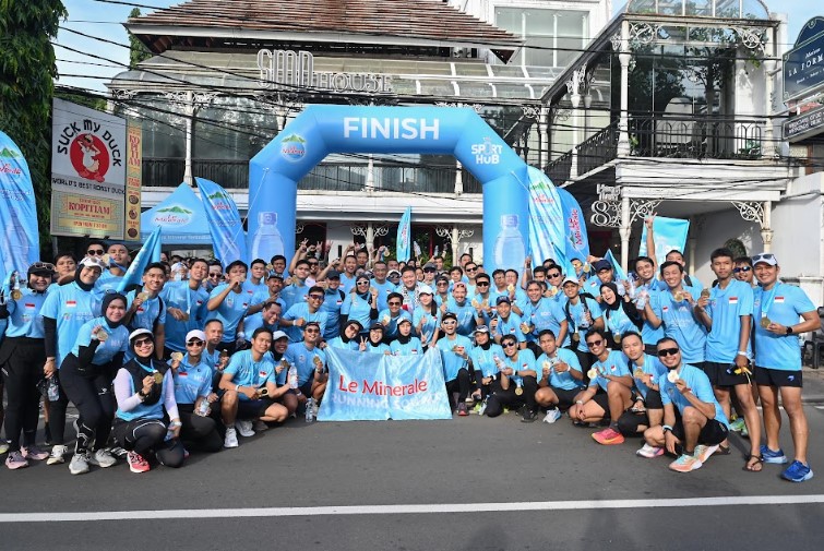  Le Minerale Running Squad Ubah Peluh Olahraga Jadi Donasi untuk Palestina.