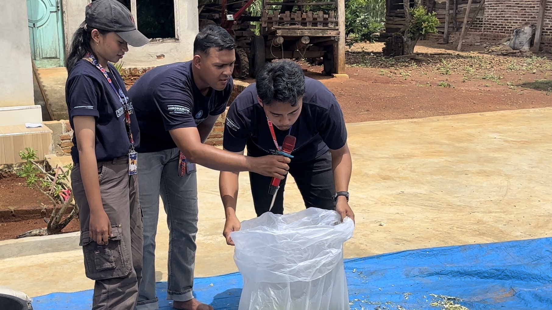  Dokumentasi Sosialisasi Praktik Pembuatan Fermentasi Silase | Sumber : Dokumentasi Pribadi 