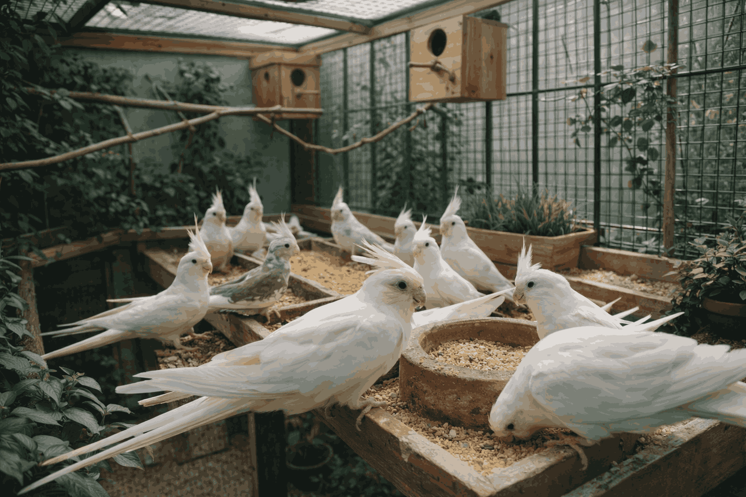 Falk bebas ditangkarkan. Penangkaran bisa dengan kandang koloni (Foto: Fabian S.R.)