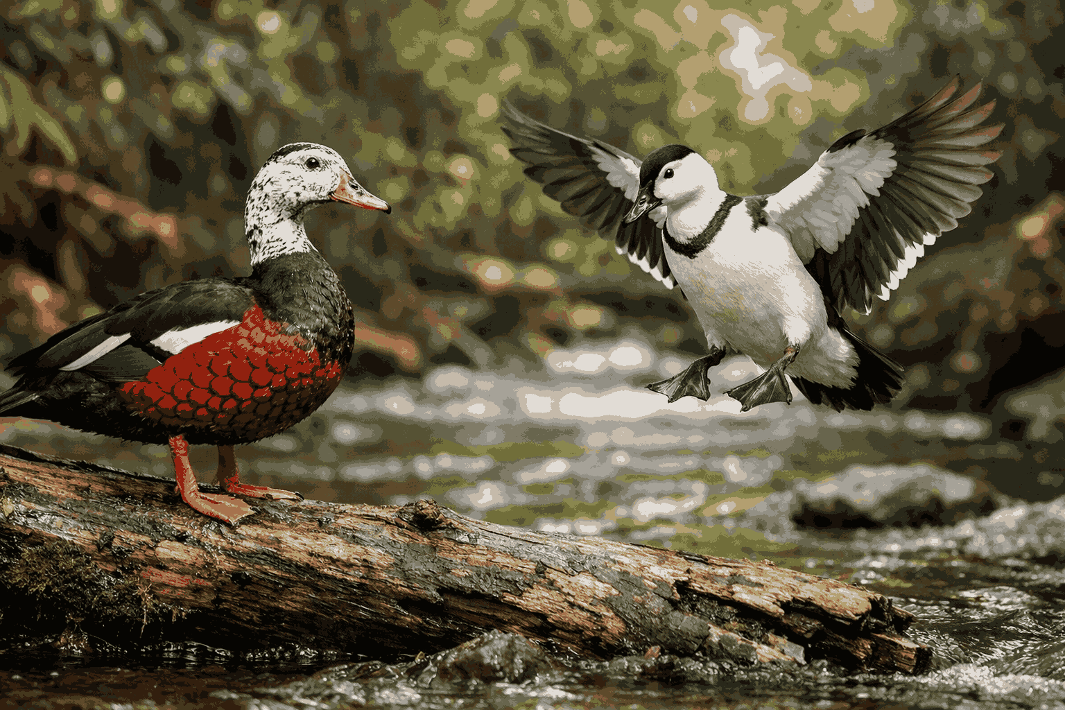 Mentok Rimba punya fungsi penting. Ia membantu menjaga keseimbangan ekosistem rawa (Gambar: ChatGPT Image)