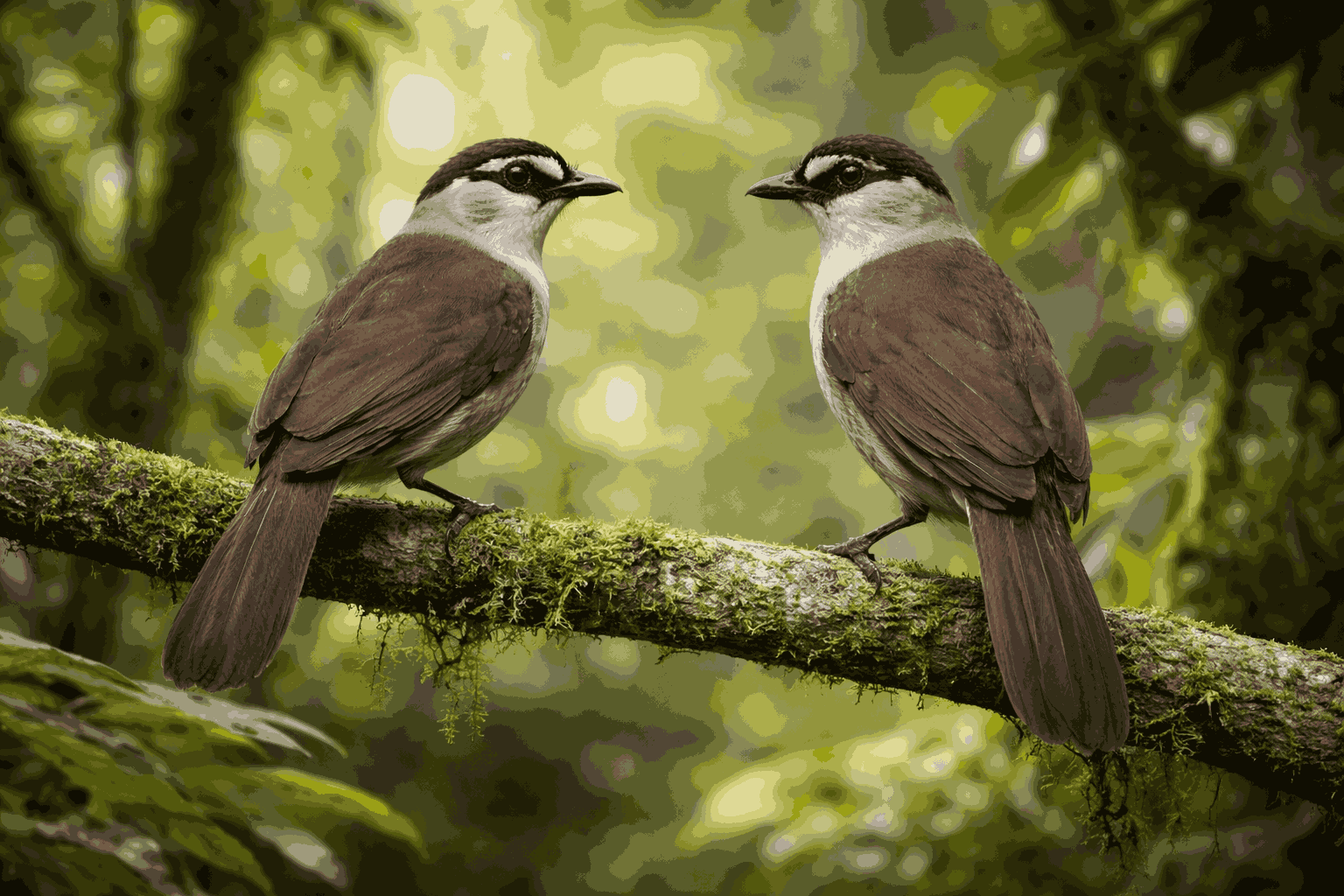 Bunyi Pelanduk Kalimantan belum pernah direkam. Hingga kini, tak ada dokumentasi suara valid. Ini menjadikannya satu dari sedikit burung Indonesia tanpa arsip vokalisasi. (Gambar: ChatGPT Image)