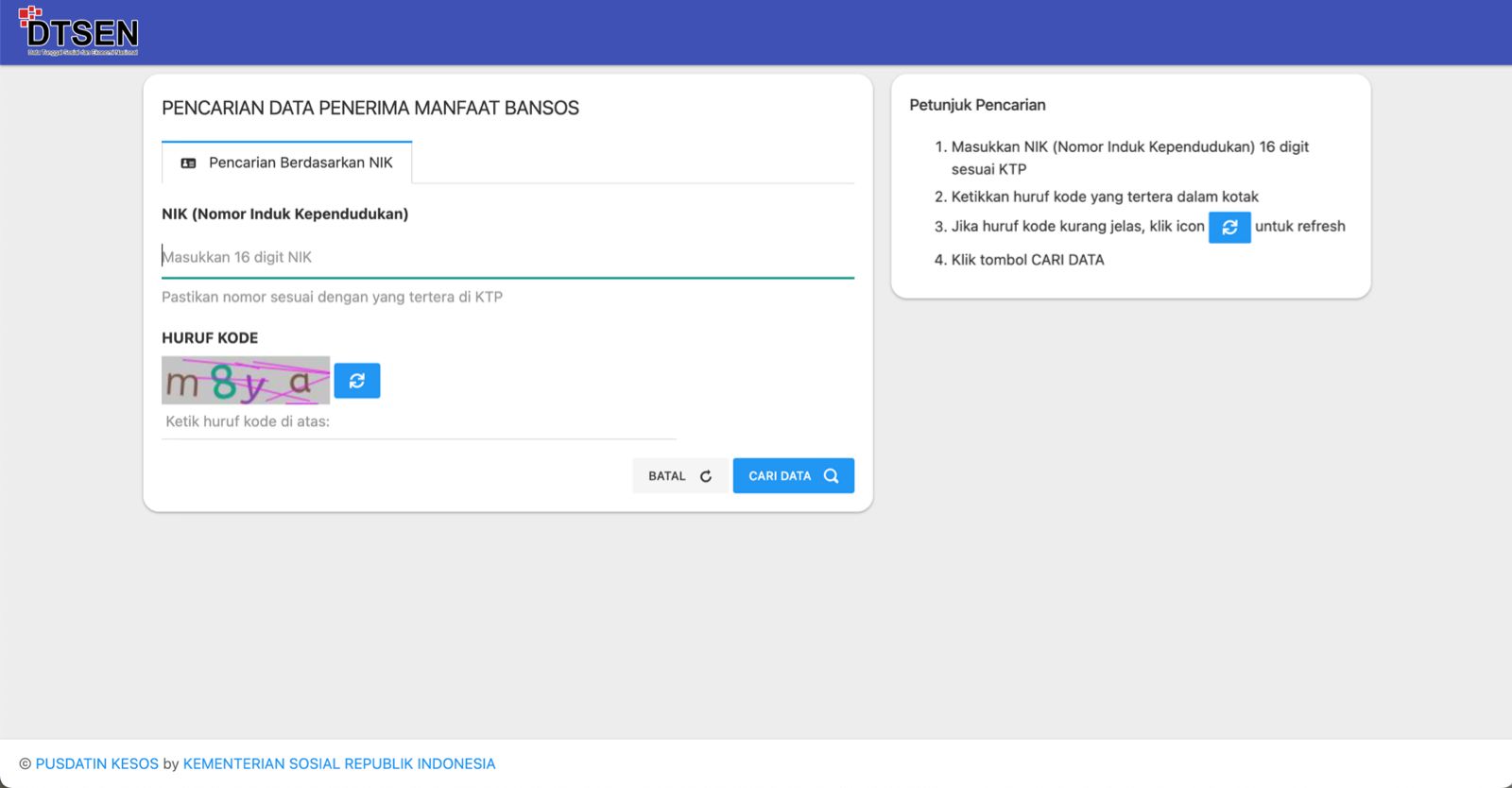 cara cek desil bansos