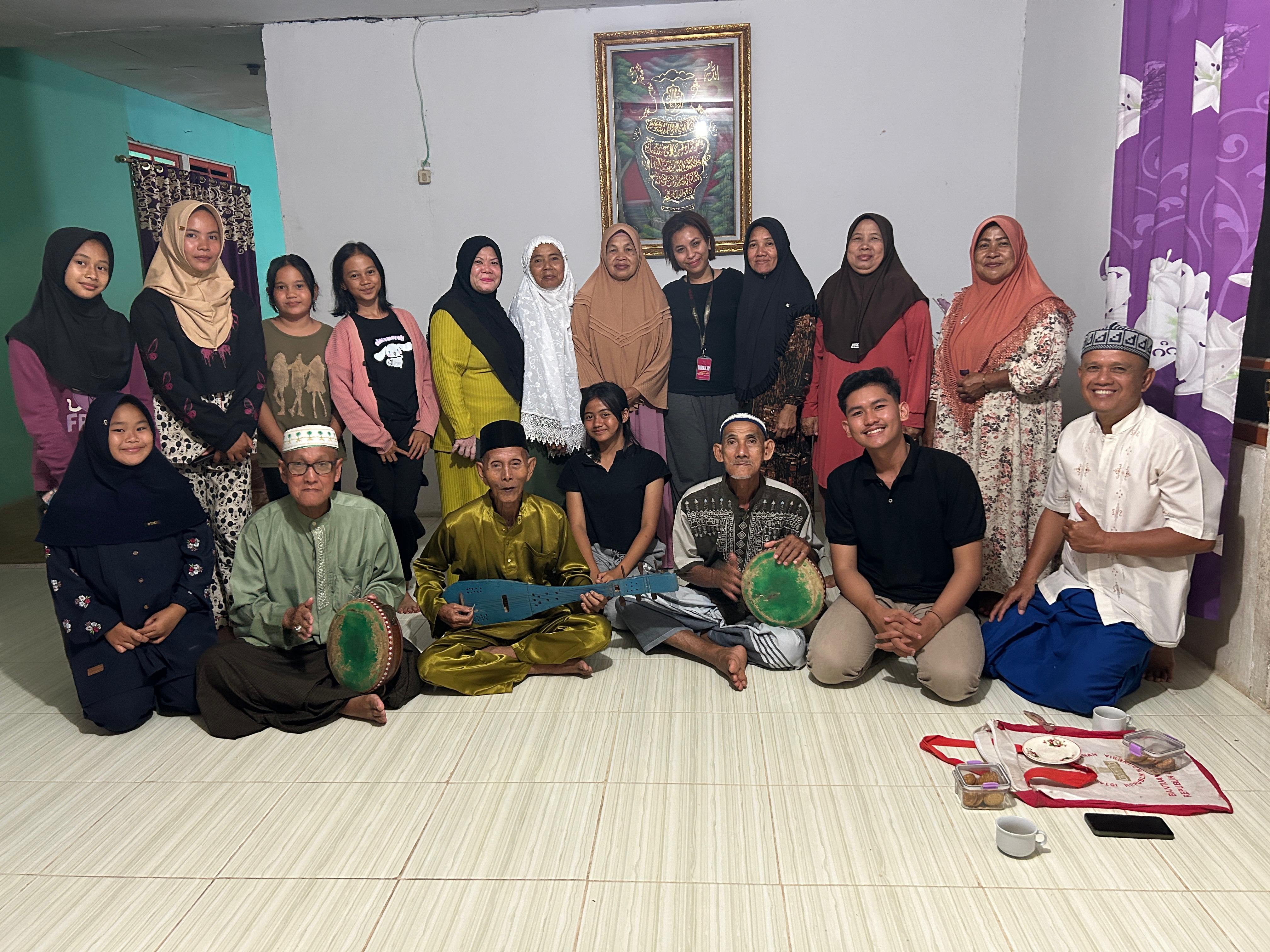 Reyfadhil Maulana Arzaky dalam program kegiatan langkah budaya mengulik eksistensi budaya pedalaman (Foto: Dok. Reyfadhil Maulana Arzaky)