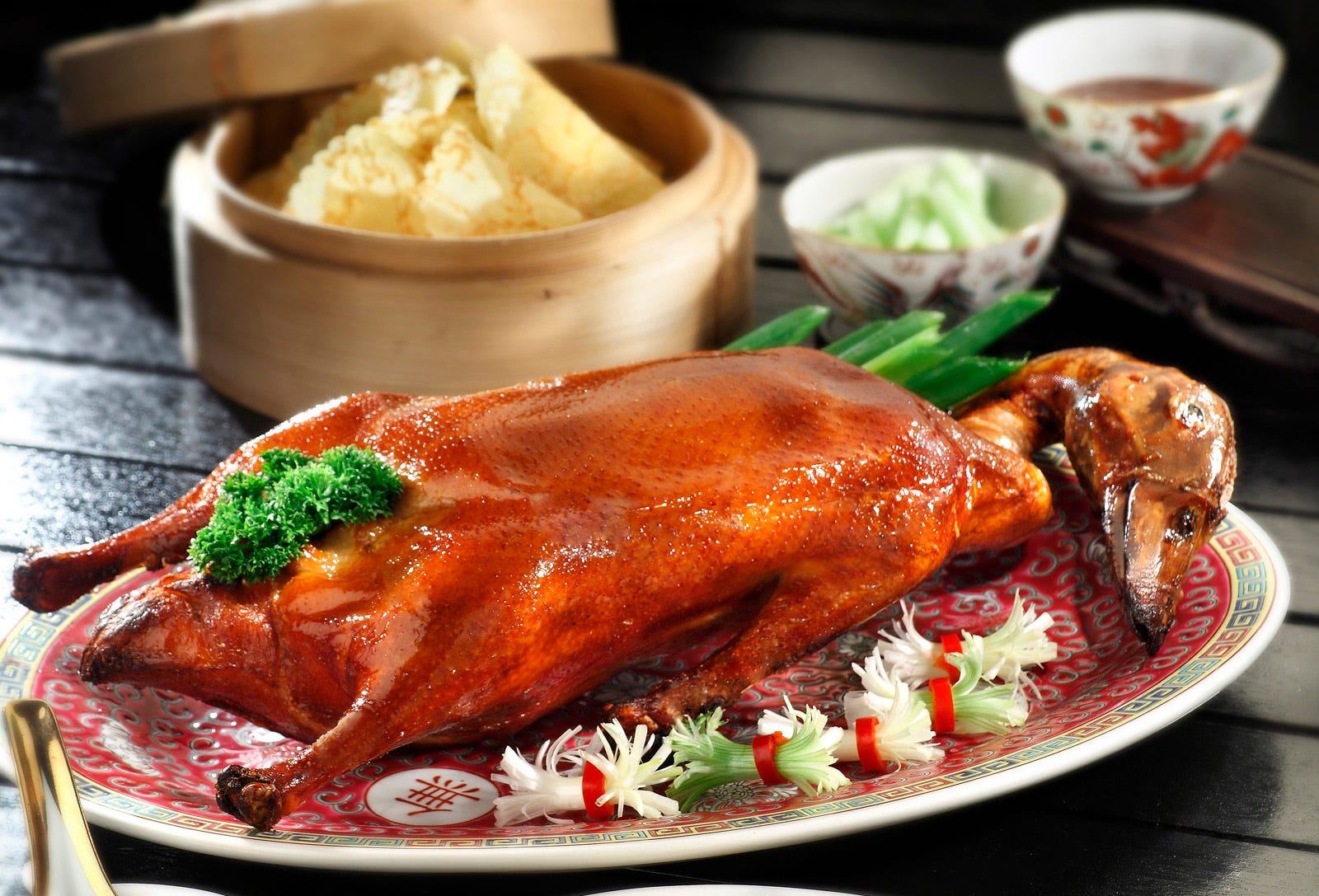 makanan cap go meh, bebek peking