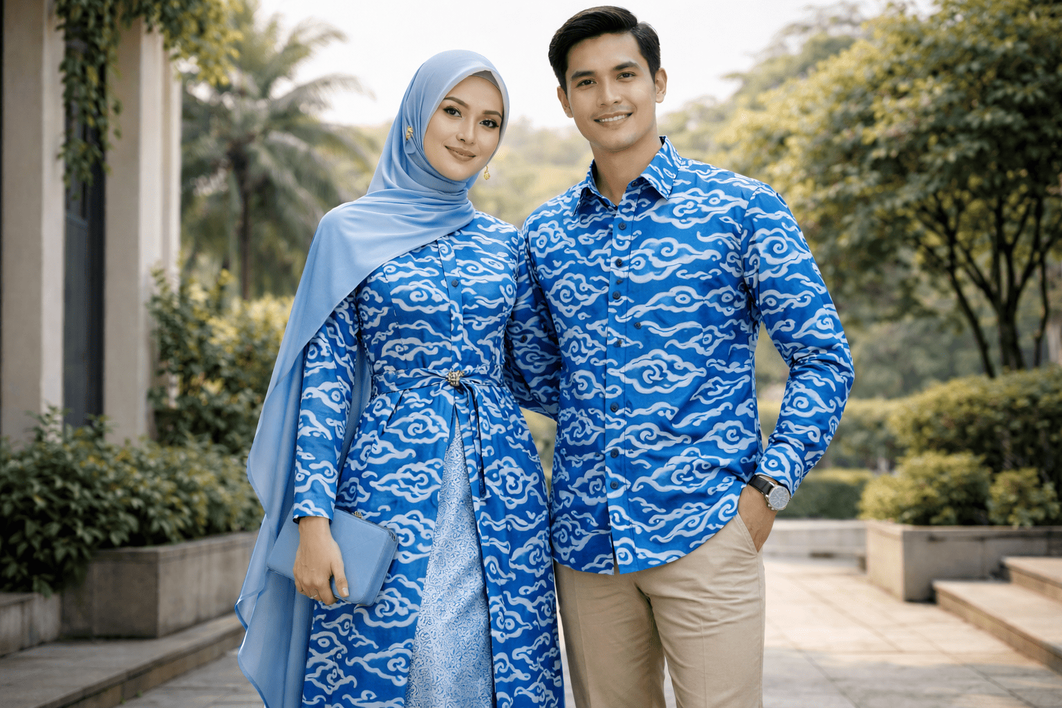 Ilustrasi Batik Motif Mega Mendung | Dokumentasi Pribadi/AI