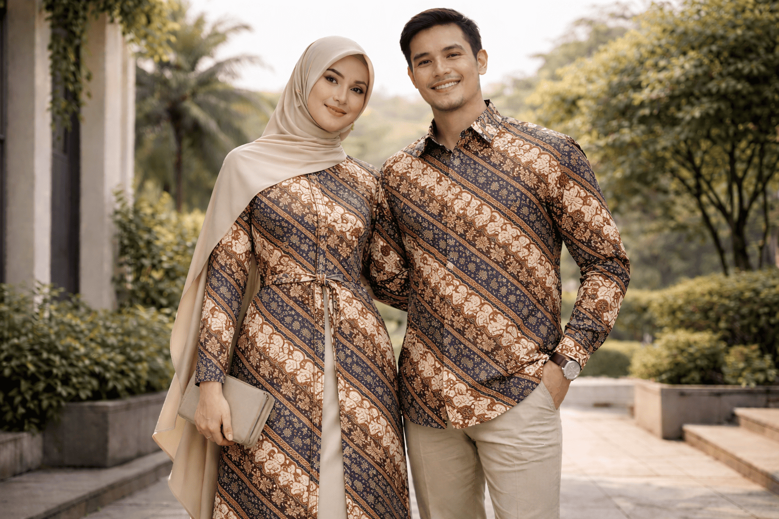 Ilustrasi Batik Motif Lereng | Dokumentasi Pribadi/AI