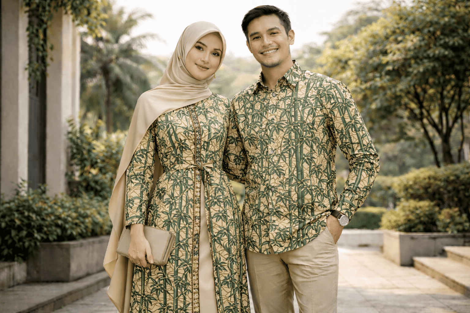Ilustrasi Batik Motif Pring Sedapur | Dokumentasi Pribadi/AI