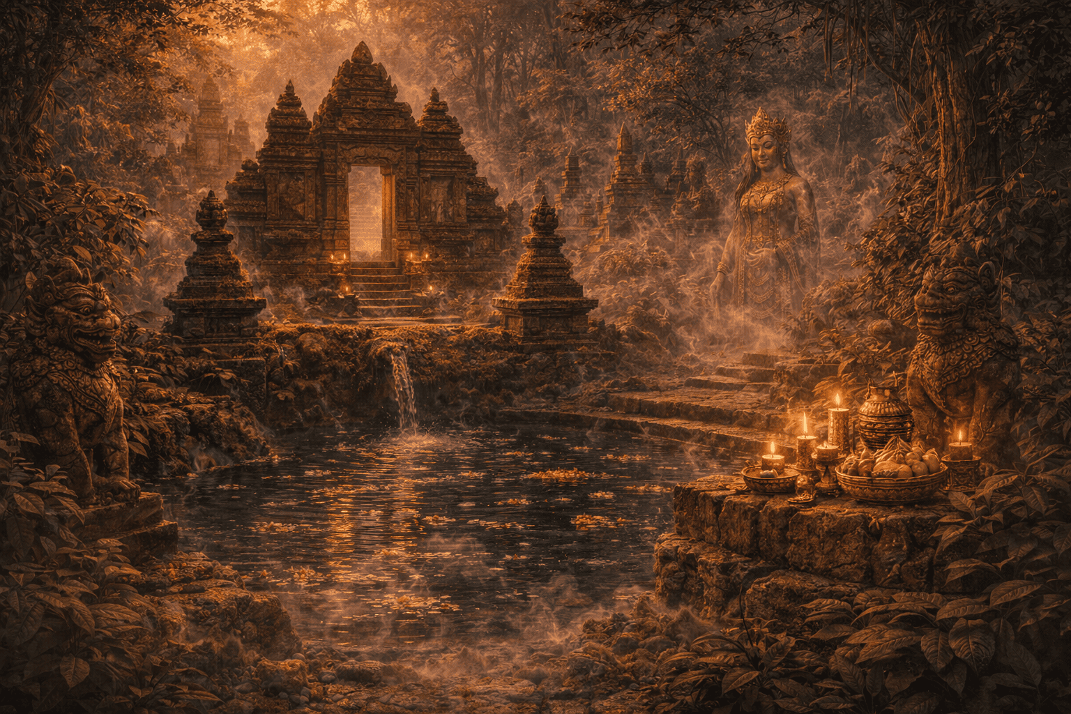 Ilustrasi Legenda Sendang Kasihan | Dokumen Pribadi/AI