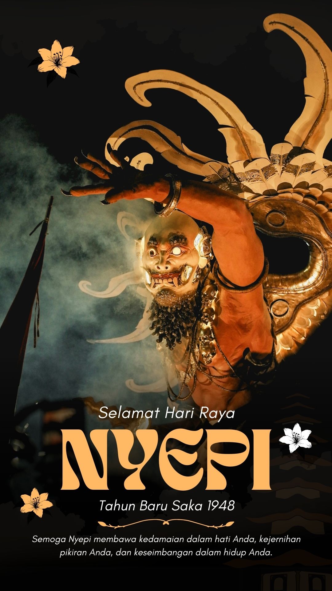 Emas dan Oranye Modern Selamat Hari Raya Nyepi your Story.jpg