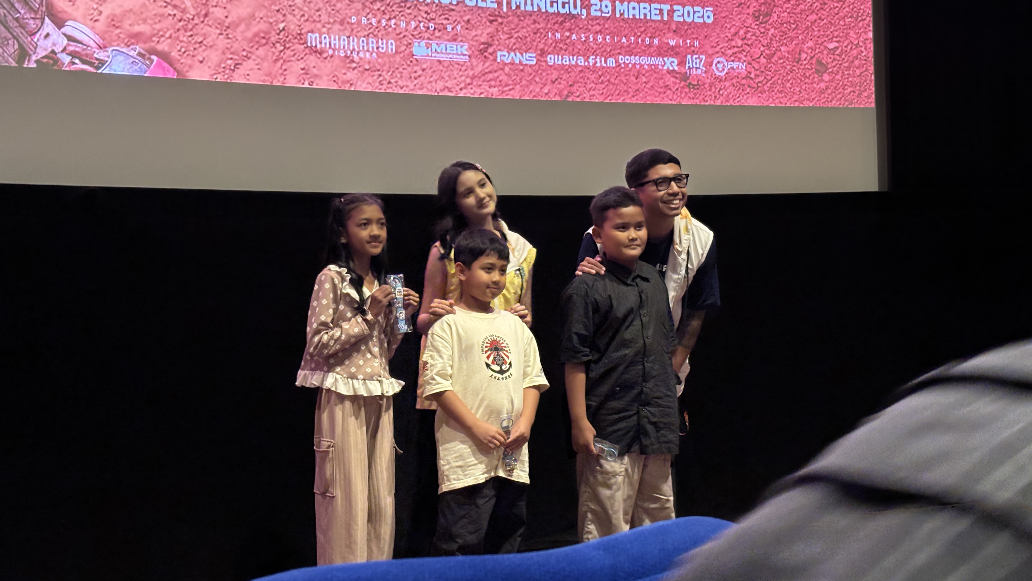 Potret sesi games Kawan GNFI dengan cast member Messi Gusti dan Bimo Kusumo