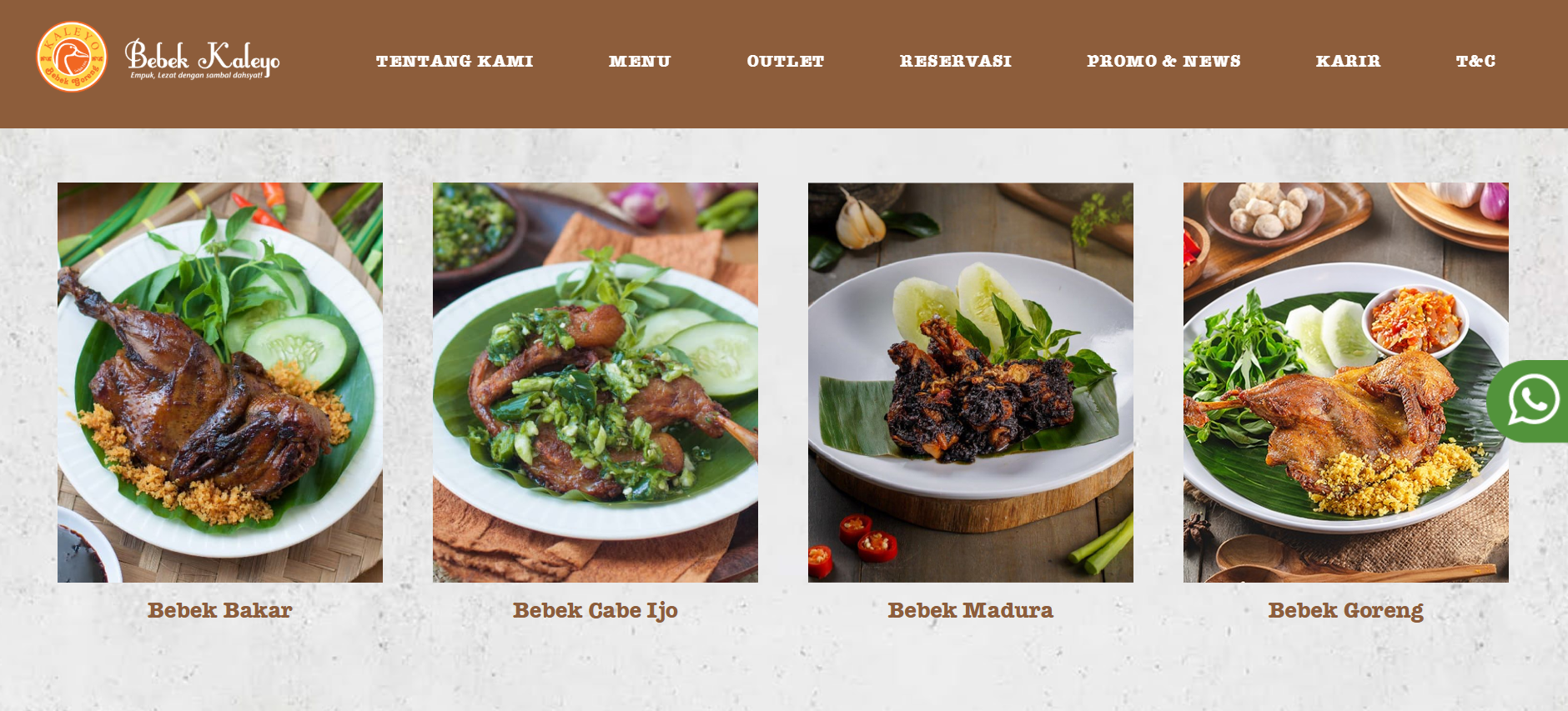 Web Bebek Kaleyo | Dokumentasi Pribadi