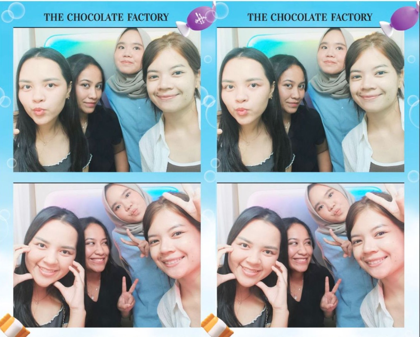 Rara bersama teman-temannya di Thailand selama Global Volunteer.