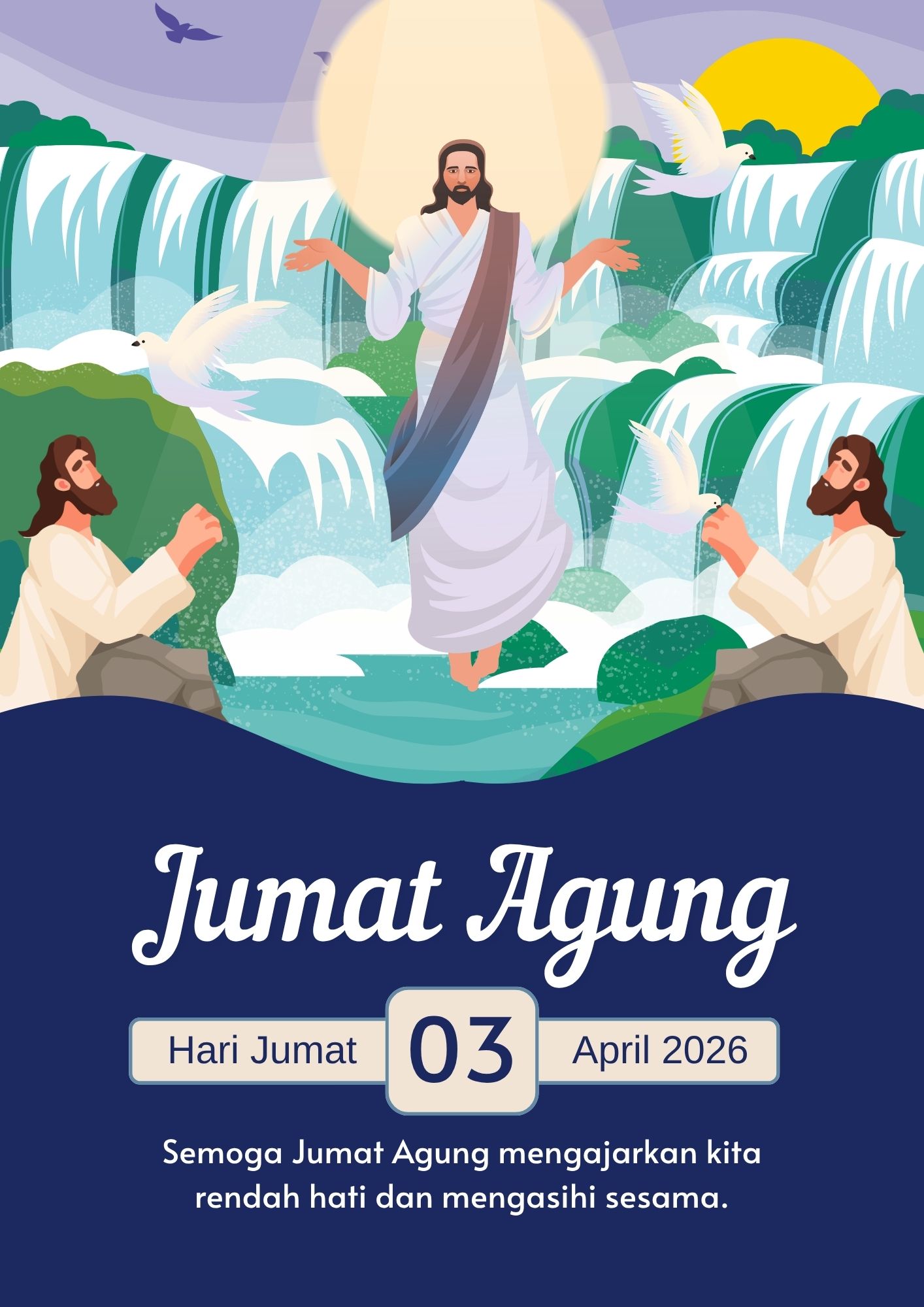 poster jumat agung, jumat agung, hari paskah