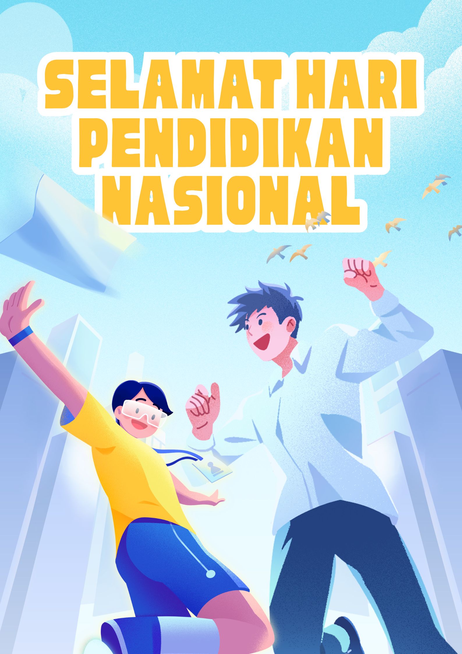 Gambar Ucapan Hardiknas 2026 Terbaru dan Gratis, Beri Kesan Modern untuk Medsos!
