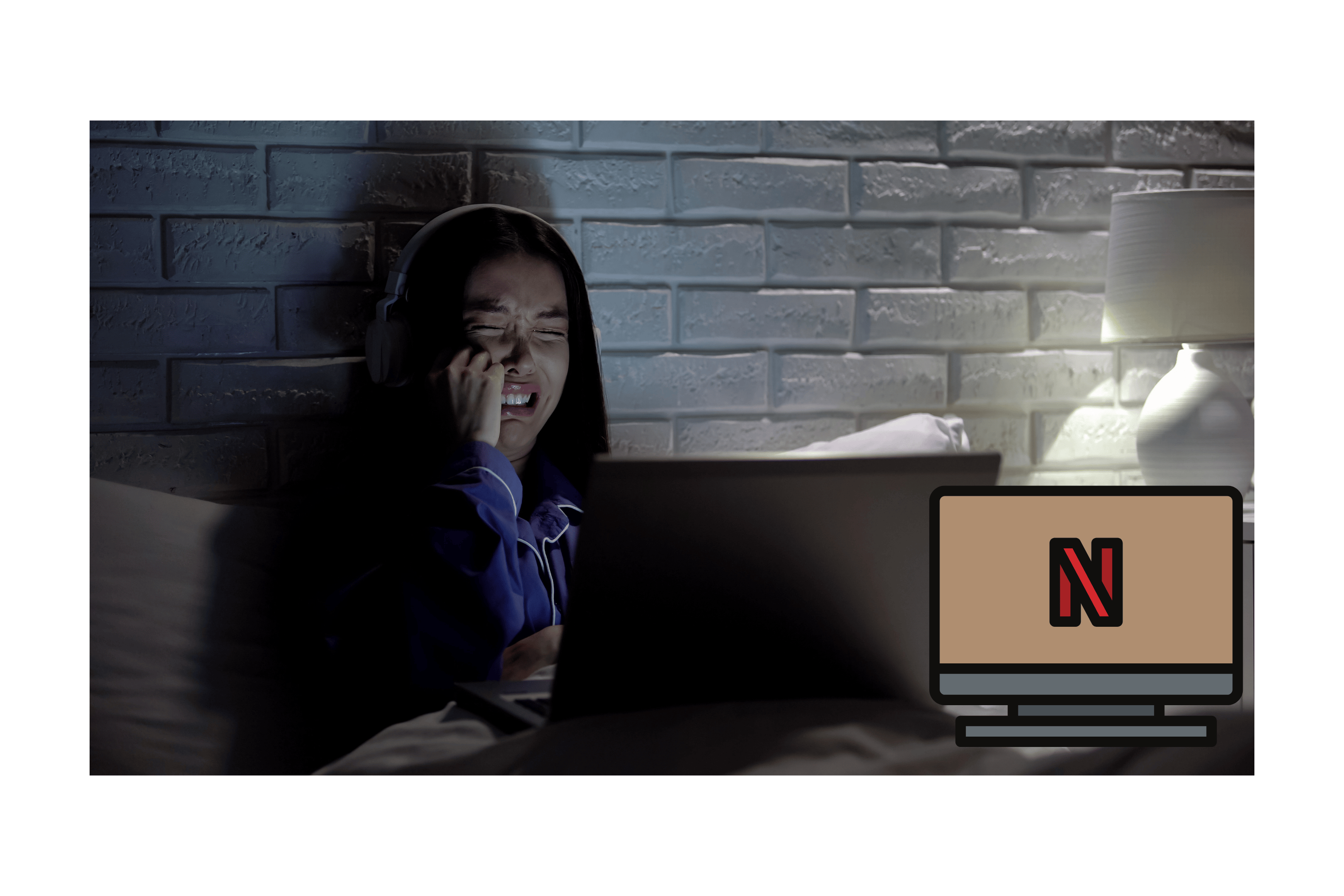 Seseorang menangis menonton drakor, Foto: Canva Premium