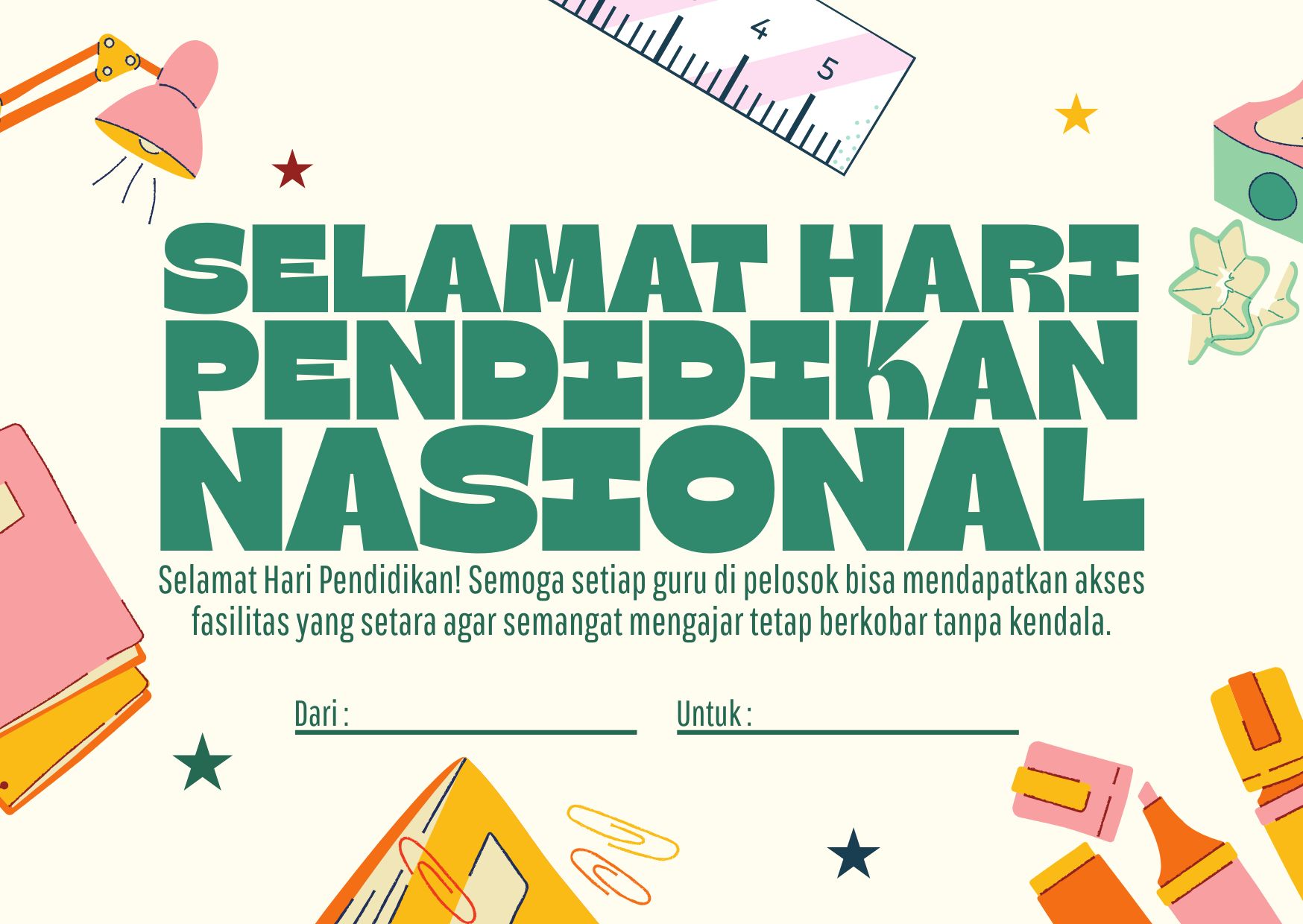 Gambar Ucapan Hari Pendidikan Nasional 2026 untuk Guru dan Stop Kekerasan, Cocok untuk Caption Medsos!