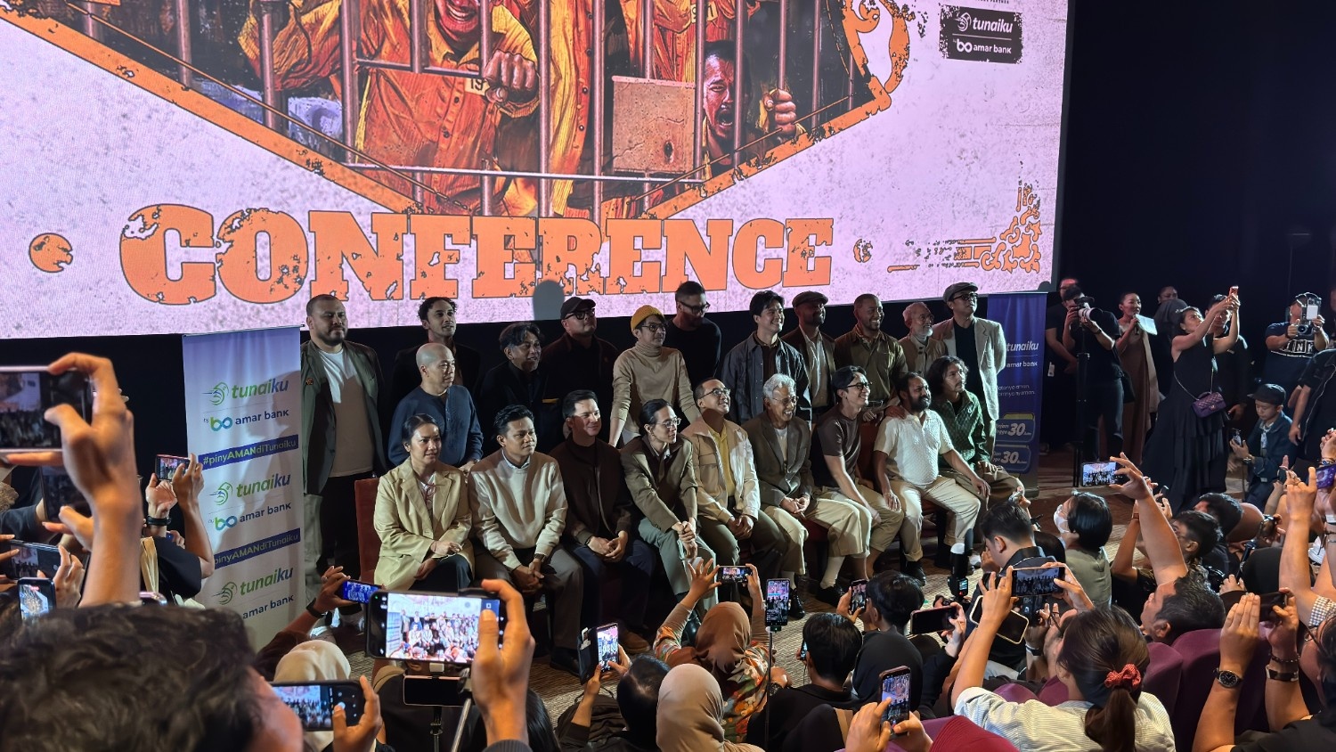 Potret Cast dan Crew Film Ghost In The Cell pada Press Screening Epicentrum XXI (09/04/2026) | Sumber: Dokumentasi Pribadi