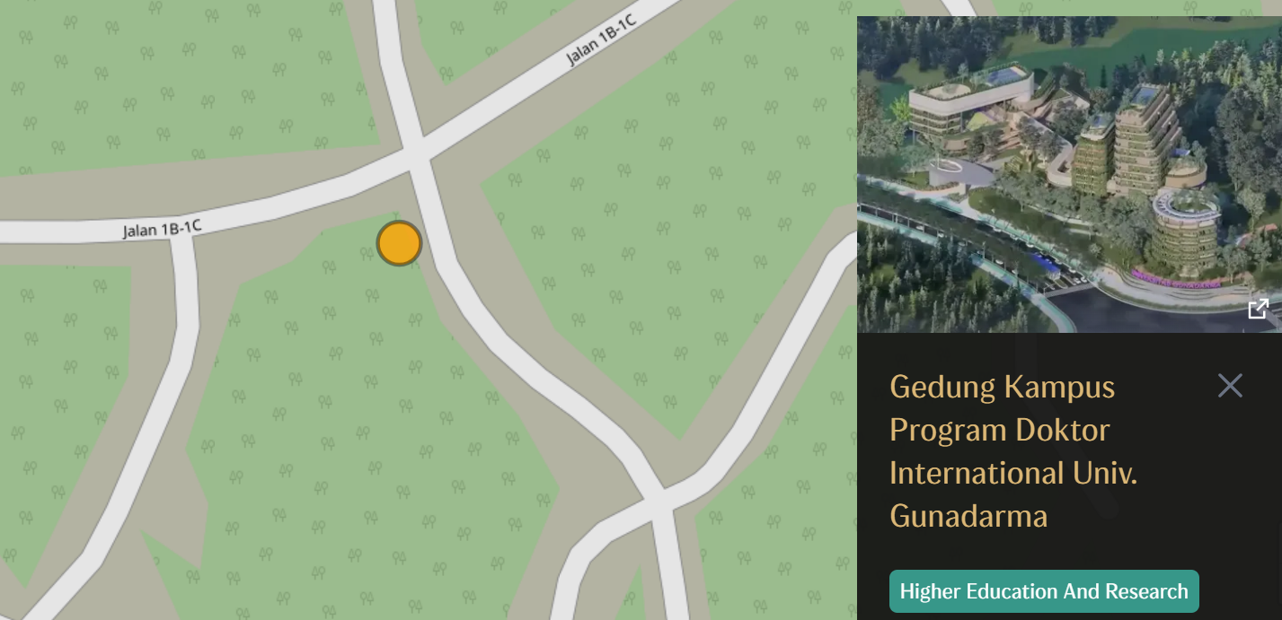 Kampus Nusantara-1 Universitas Gunadarma di Kawasan Inti IKN yang masih proses pembangunan