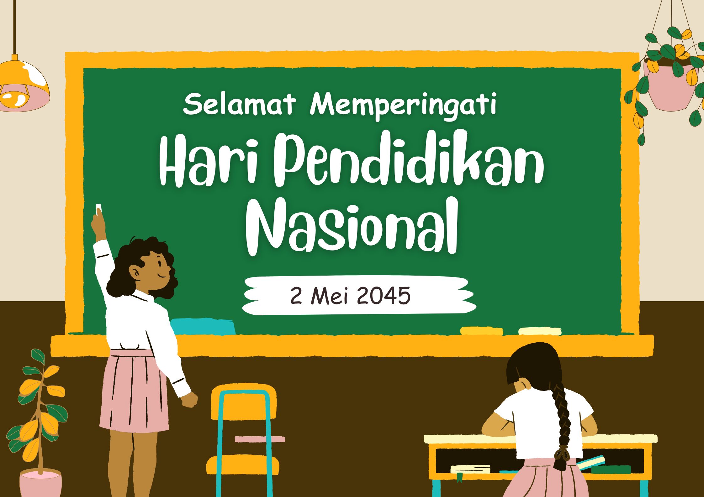 Gambar dan Ucapan Hari Pendidikan Nasional 2026 Singkat dan Menyentuh untuk Media Sosial 2 Mei Mendatang | Canva