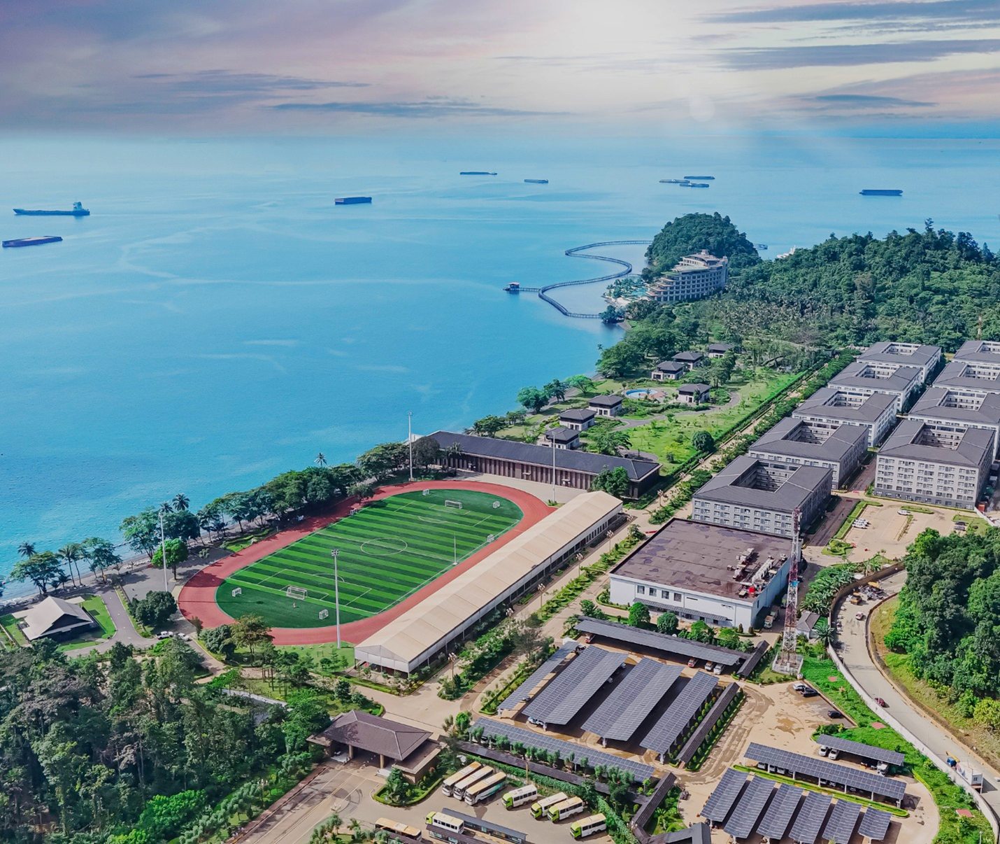 Pemandangan Udara Kawasan Industri di Weda Bay, Halmahera Tengah. | Foto: Website IWIP | PT Indonesia Weda Bay Industrial Park