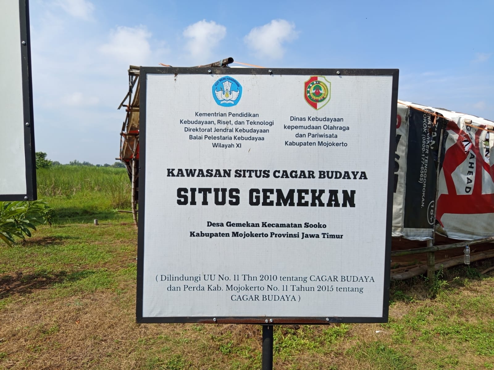 Papan Nama Situs Gemekan © Dokumentasi Pribadi