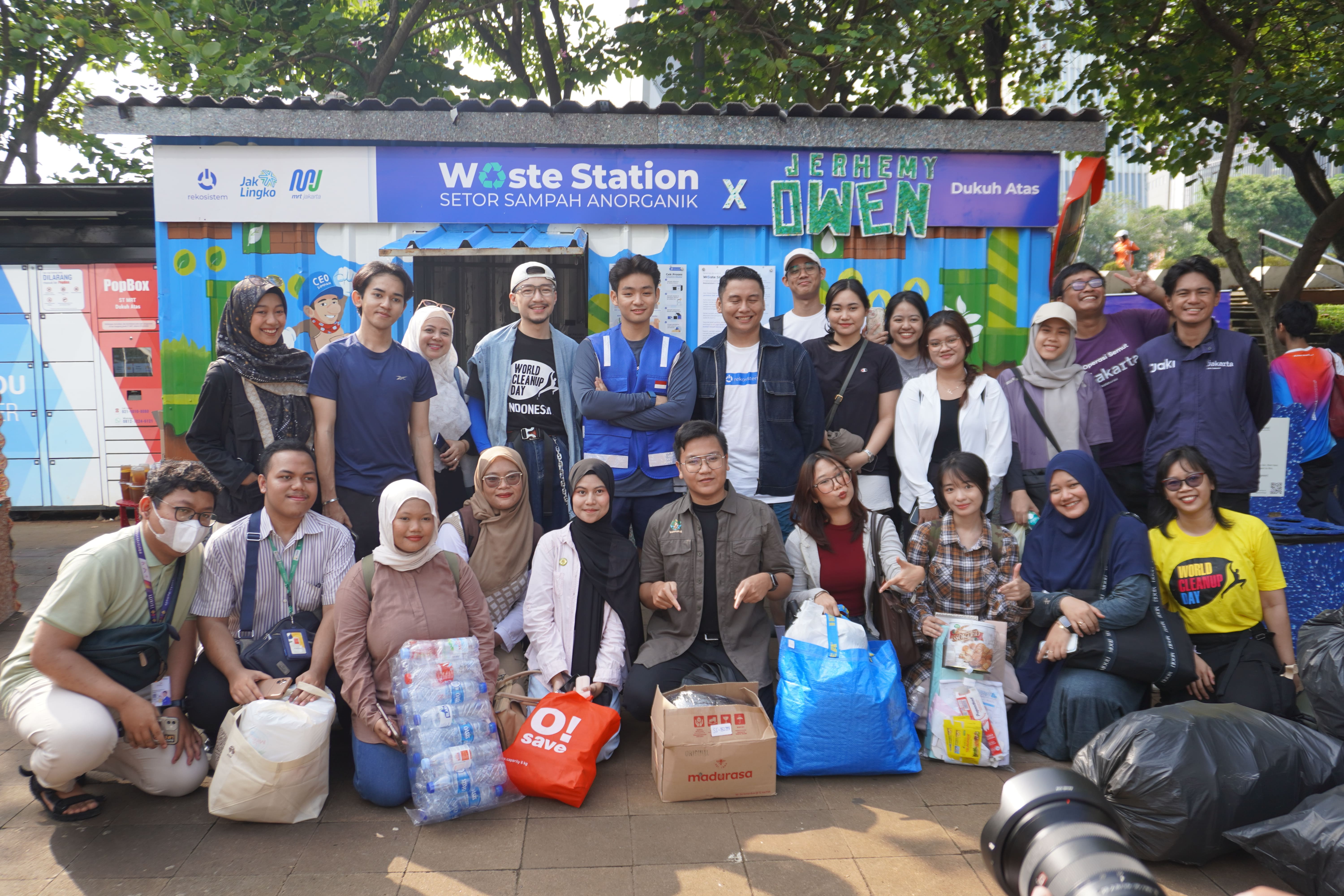Aktivasi Waste Station Rekosistem MRT Dukuh Atas bersama Komunitas Lingkungan (spesial/Rekosistem)
