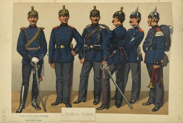 Warna biru seragam tentara Eropa abad 19 | New York Public Library