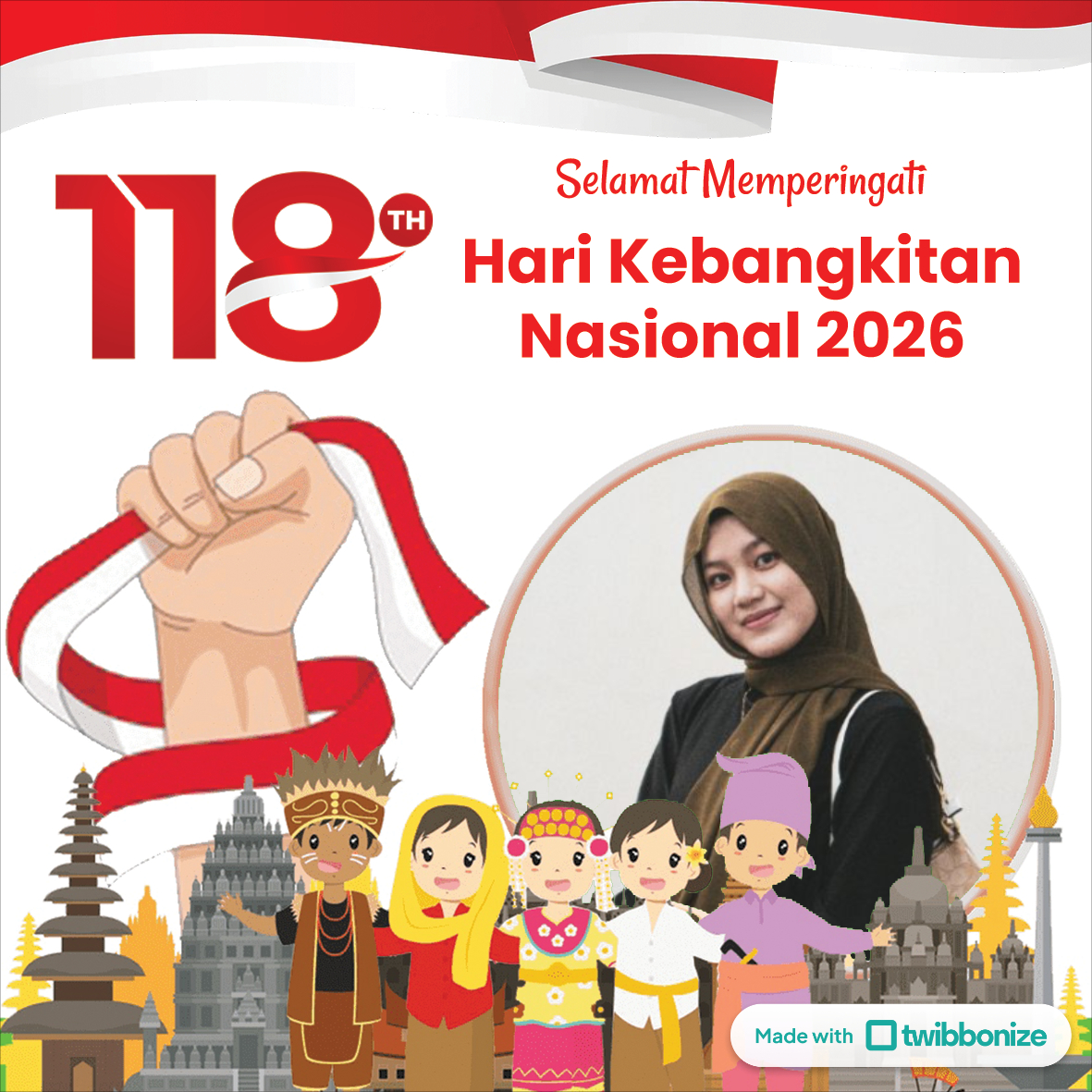 Twibbon Hari Kebangkitan Nasional 2026 Simple dan Gratis, Lengkap Ucapan Selamat Hari Kebangkitan Nasional!