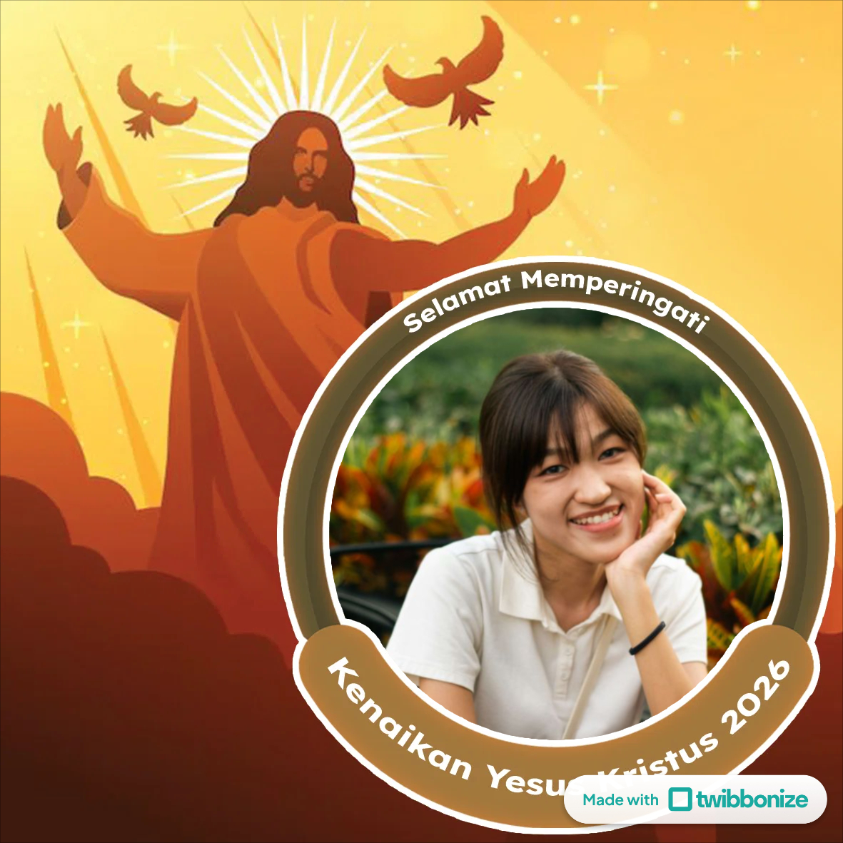 Kumpulan Twibbon Kenaikan Yesus Kristus 2026 Gratis dan Terbaru untuk Media Sosial