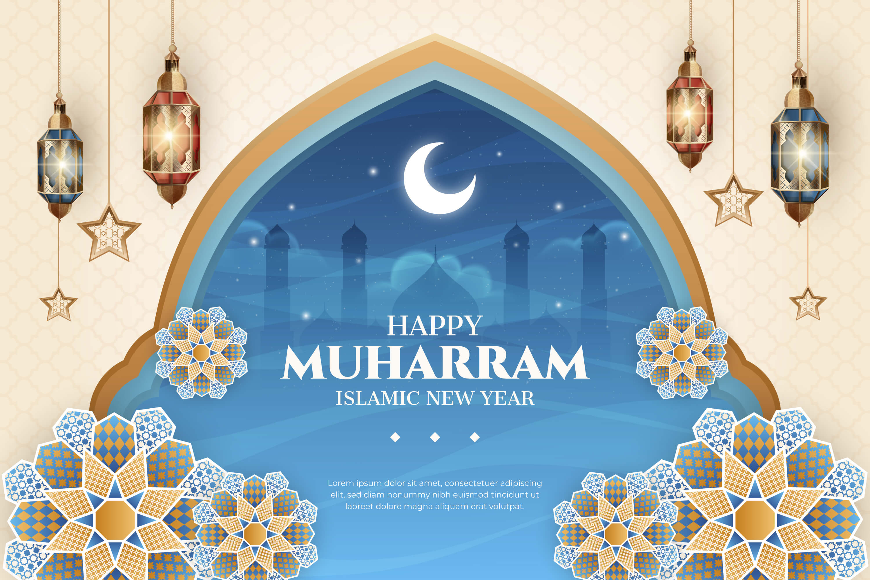 Gambar Ucapan Tahun Baru Islam 1448 Hijriah dan Daftar Tanggal Merah Bulan Juni 2026, Lengkap Konversi Kalender Masehi ke Hijriah! | Freepik