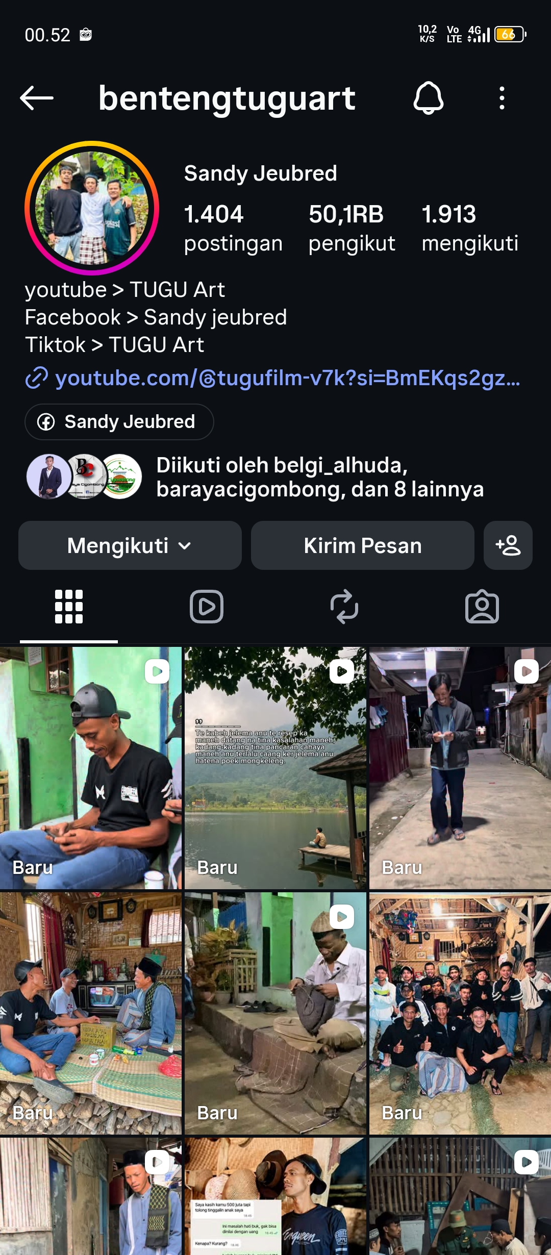 Screenshot Instagram Benteng Tugu Art | sumber: Instagram/Benteng Tugu Art