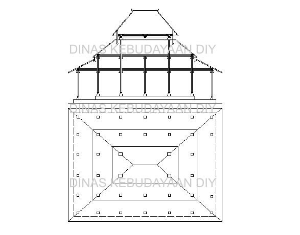 Ilustrasi Joglo Pangrawit | Sumber: Dinas Kebudayaan DIY