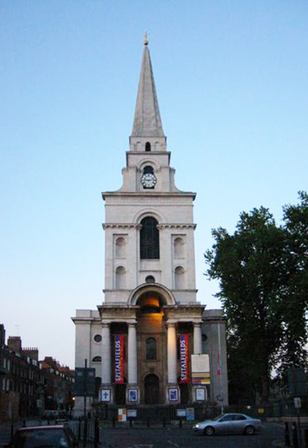 Kawasan Spitalfields, London timur